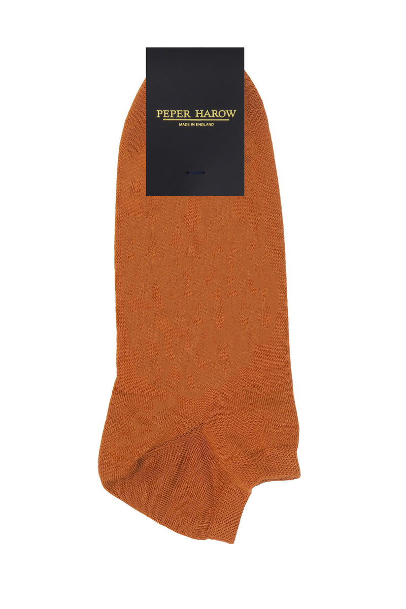 Classic Men's Trainer Socks Bundle - Burgundy & Burnt Orange