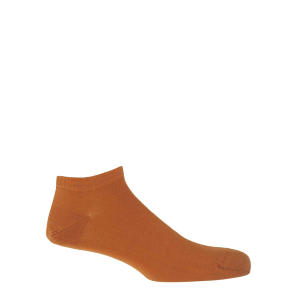 Classic Men's Trainer Socks - Burnt Orange