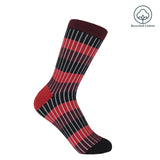 Peper Harow red Chord women's luxury socks