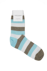 Peper Harow turquoise Chord women's luxury socks rider