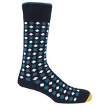 Peper Harow navy Diamonds men's luxury socks