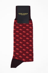 Disruption Men's Socks - Burgundy