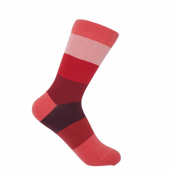 Peper Harow fire Block Stripe women's luxury socks