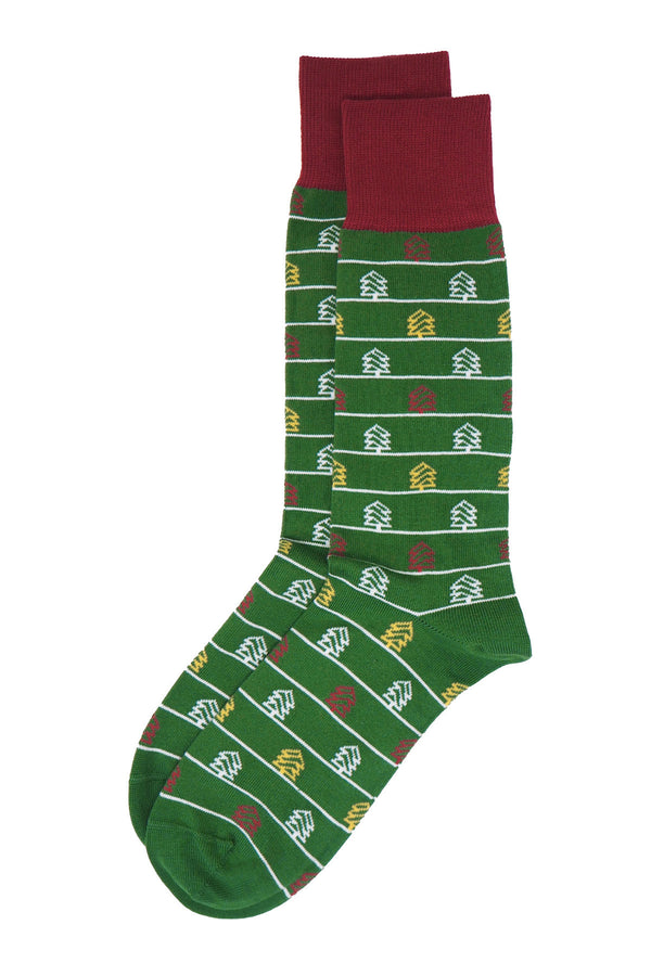 Christmas Tree Men's Socks - Green