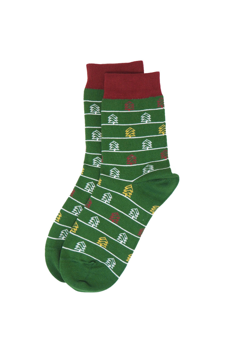 Christmas Tree Women's Socks - Green