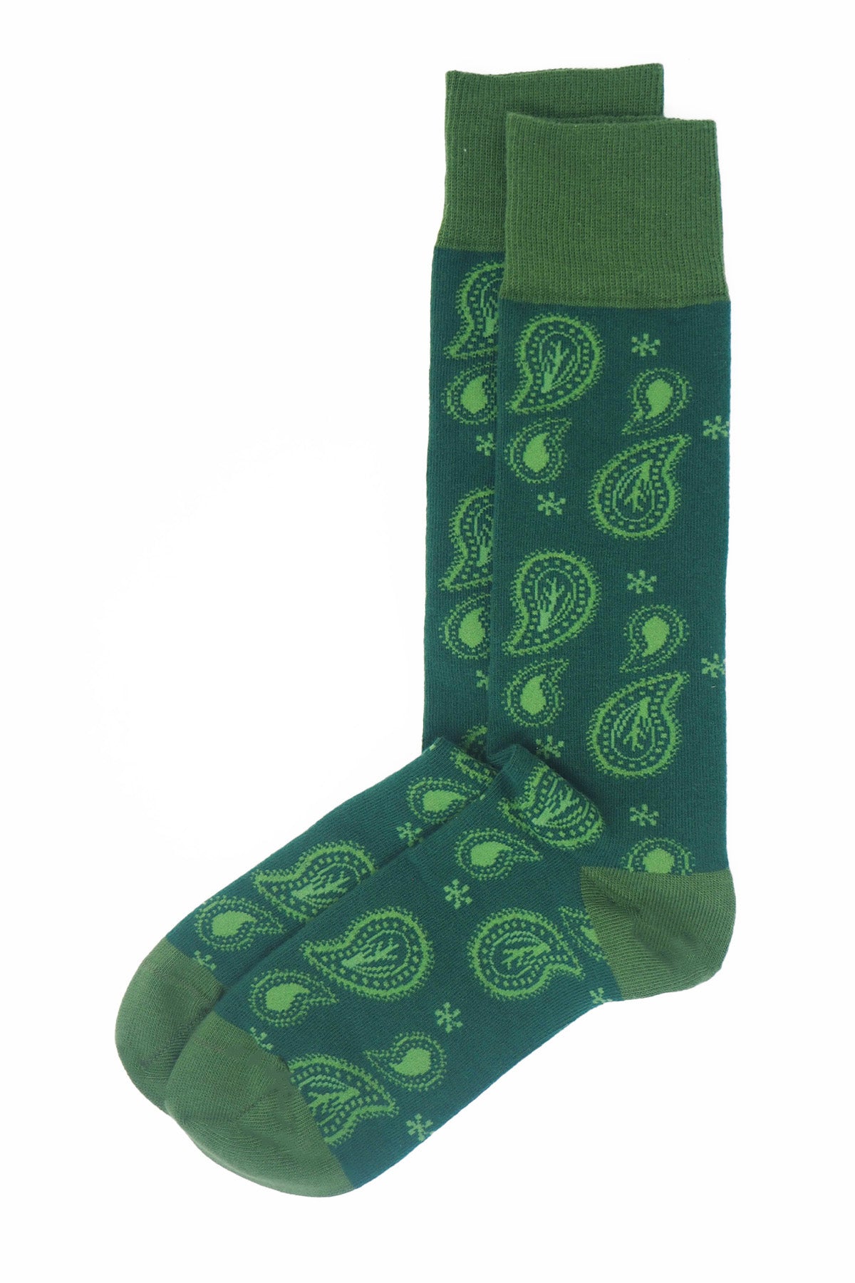 Paisley Men's Socks Green Peper Harow