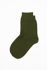 Peper Harow green Classic women's luxury socks topshot