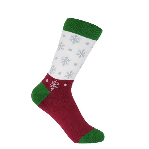 Snowflake Women's Socks - White