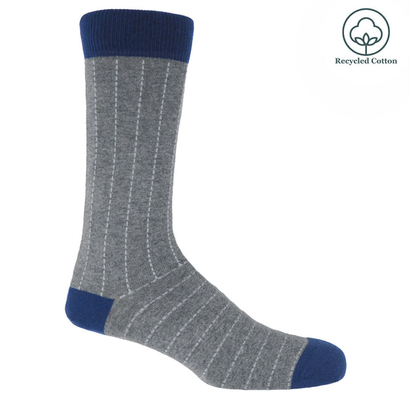 Peper Harow grey Dash men's luxury socks