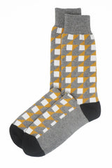 Two pairs of Peper Harow grey Dimensional men's recycled cotton socks