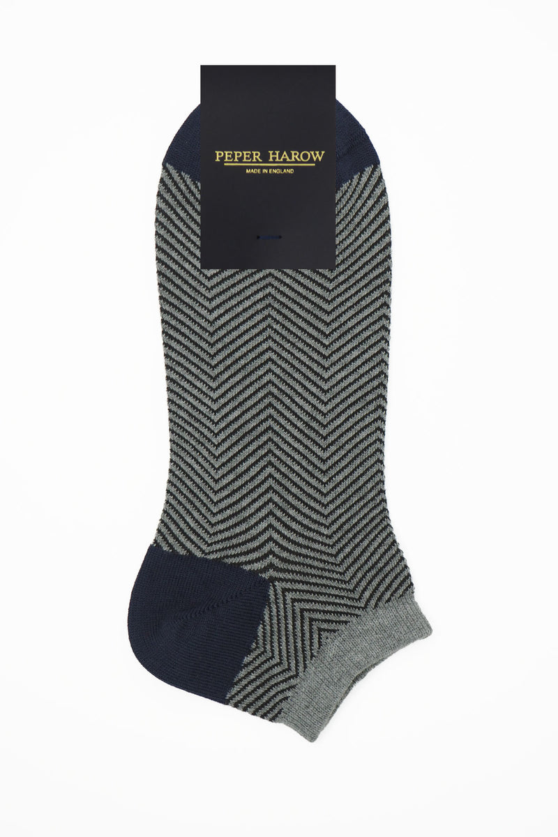 Lux Taylor Men's Trainer Socks Bundle - Yellow & Grey