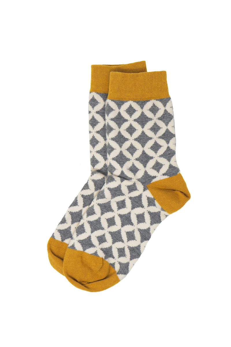 Mosaic Women's Socks - Grey