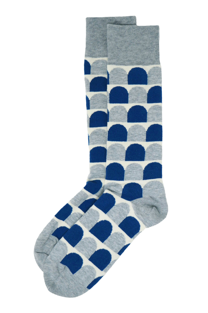 Peper Harow grey Ouse men's luxury socks topshot