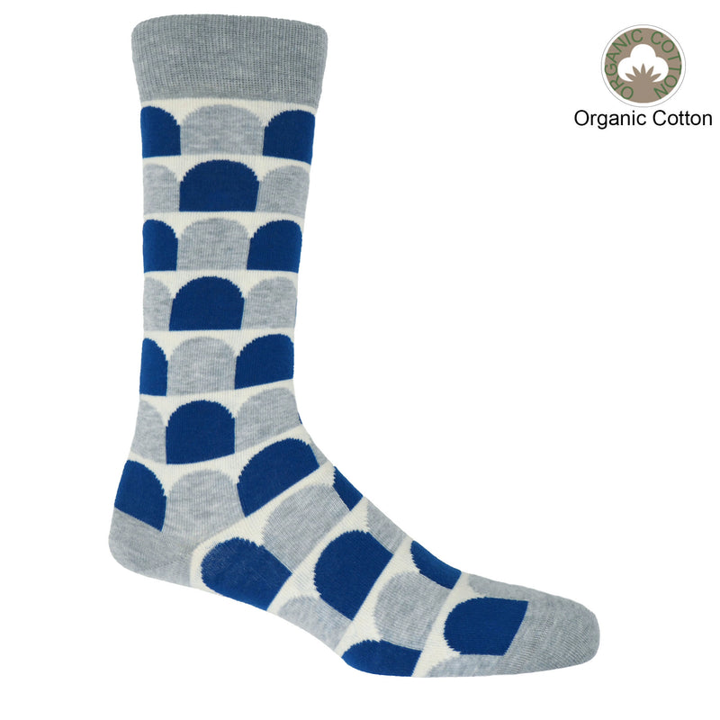 Peper Harow grey Ouse men's luxury socks