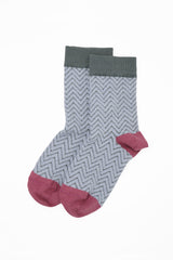 Zigzag Women's Socks - Lavender