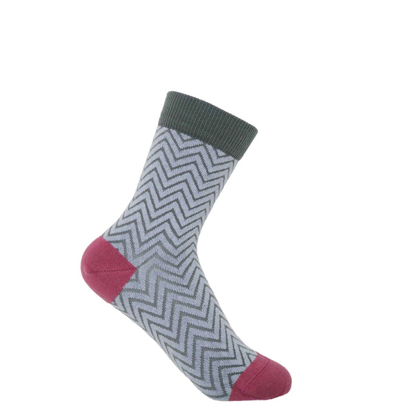 Zigzag Women's Socks - Lavender