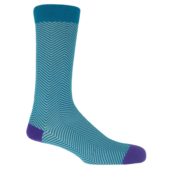 Peper Harow marine Lux Taylor men's luxury socks