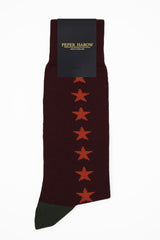 Starfall Men's Socks - Maroon