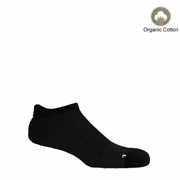 Peper Harow plain black Organic men's luxury trainer sport socks