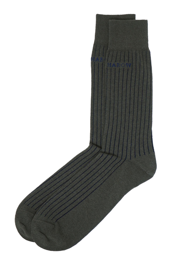 Recycled Ribbed Men's Socks - Charcoal
