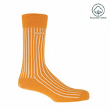 Peper Harow mustard Recycled Ribbed men's luxury socks