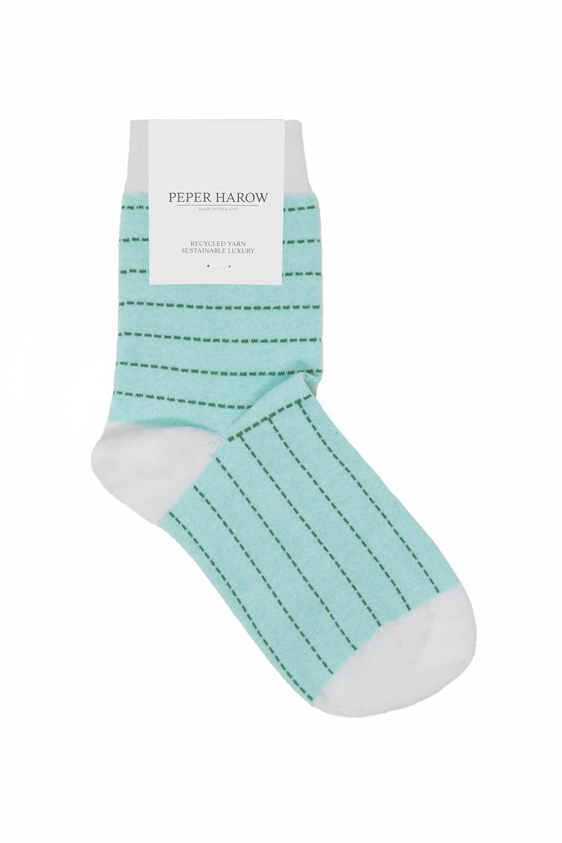 Peper Harow mint Dash ladies luxury socks in packaging