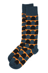 Peper Harow navy Ouse men's luxury socks topshot