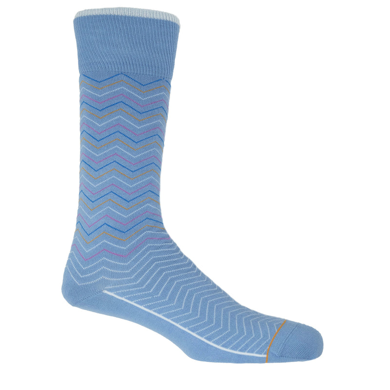Peper Harow blue Oblique men's luxury socks