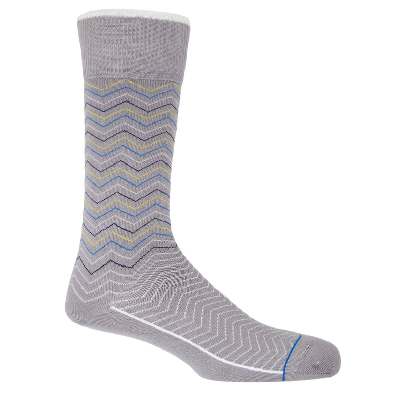 Peper Harow grey Oblique men's luxury socks