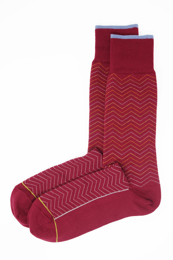 Two pairs of Peper Harow red Oblique men's luxury socks