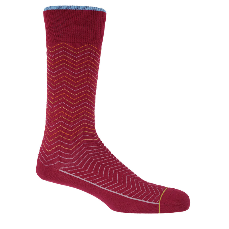 Peper Harow red Oblique men's luxury socks