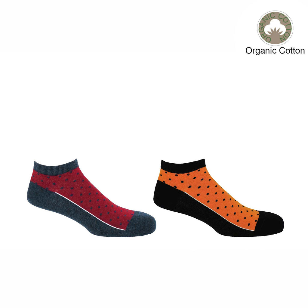Polka Organic Trainer Socks Bundle Denim &