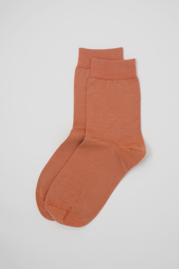 Peper Harow peach Classic women's luxury socks topshot