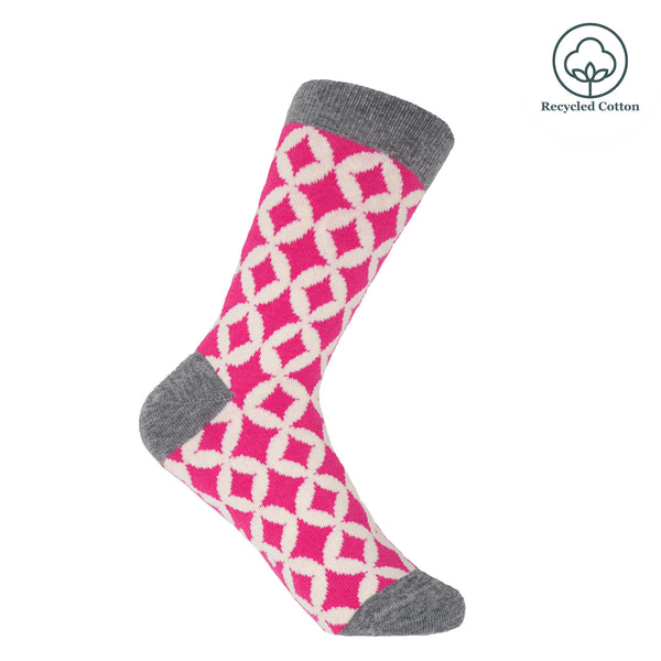 Mosaic Women's Socks - Pink