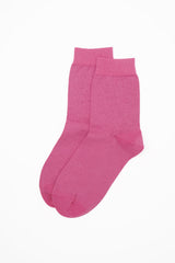 Peper Harow pink Classic women's luxury socks topshot