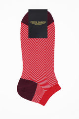 Lux Taylor Men's Trainer Socks Bundle - Blue & Red