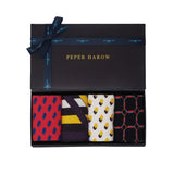 Peper Harow Roving men's luxury gift box with fours pairs of socks in