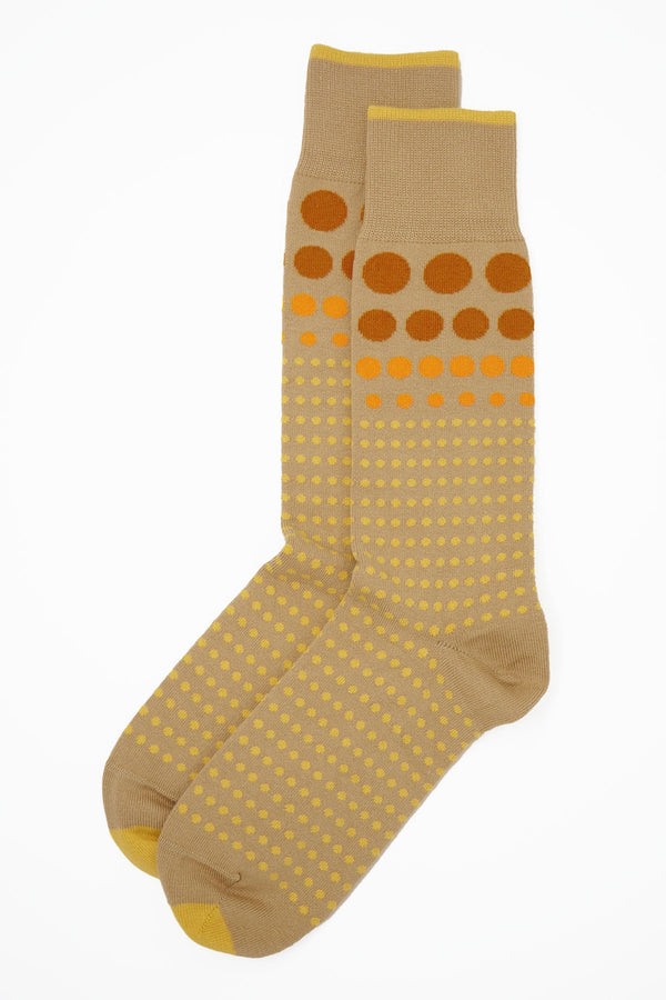 Grad Polka Men's Socks - Sand