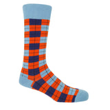 Peper Harow Sky checkmate Men's luxury socks