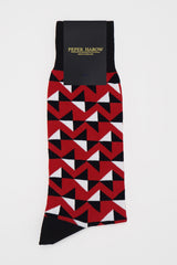Triangle Men's Socks - Red