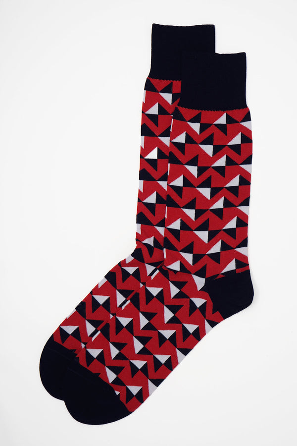 Triangle Men's Socks - Red