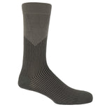 Peper Harow grey V-Stripe men's luxury socks