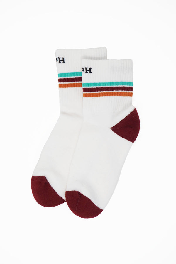 Quarter Crew Organic Men's Sport Socks - White