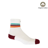 Quarter Crew Organic Men's Sport Socks - White
