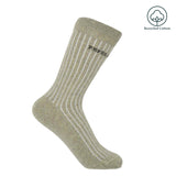 Recycled Ribbed Women's Socks - Beige