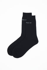 Recycled Ribbed Women's Socks - Black