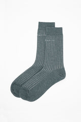 Recycled Ribbed Women's Socks - Blue