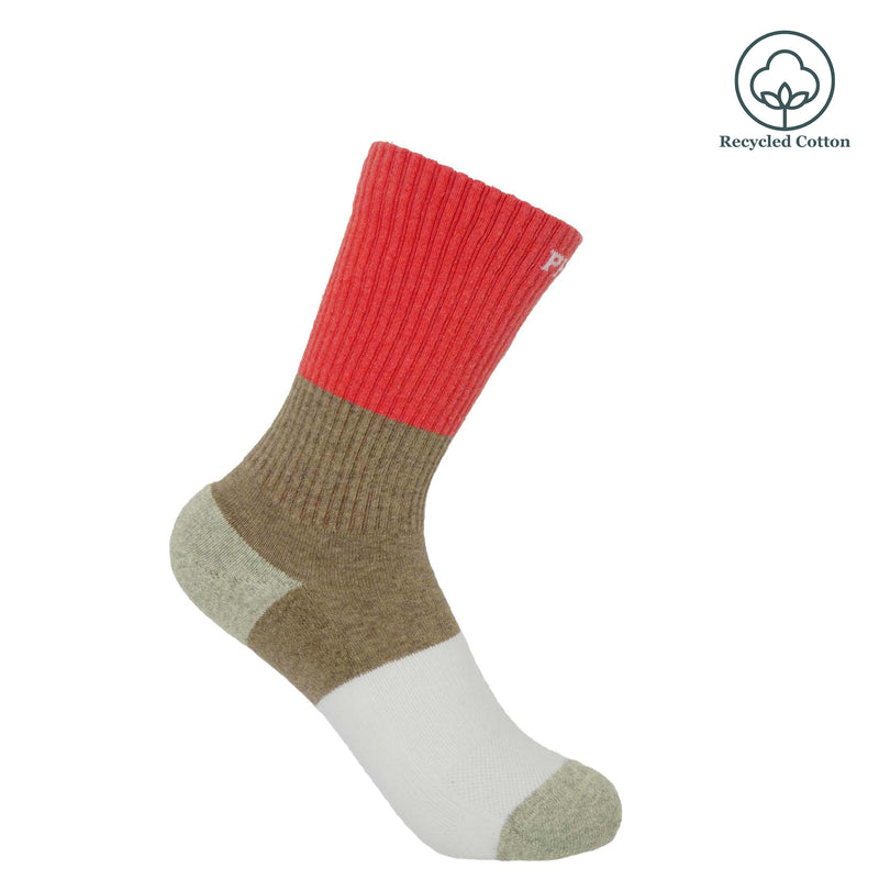 Recycled Women's Sport Socks Bundle - Navy & Coral