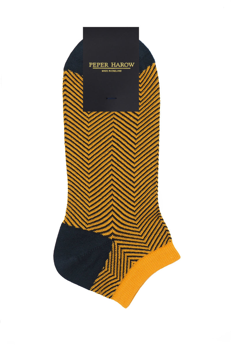 Lux Taylor Men's Trainer Socks - Yellow