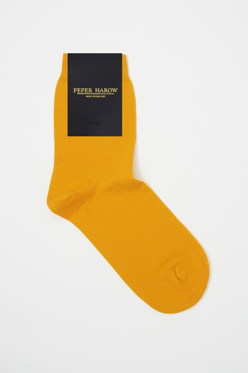 Peper Harow yellow Classic women's luxury socks rider
